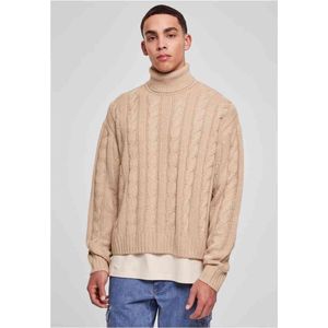Urban Classics - Boxy roll Sweater/trui - L - Beige