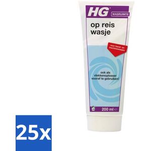 25 x HG Op Reis Wasje 200 ml - Compact - PH-neutraal
