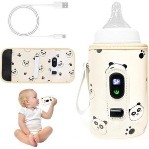 Onderweg LCD-display flesverwarmer - 21 instelbare temperatuur - USB babyfleswarmer .