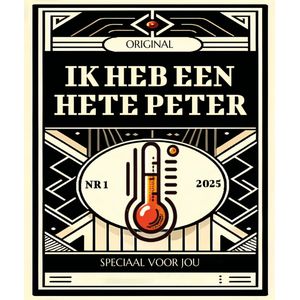 Kruiden met Etiket: Ik heb een hete peter - Origineel Cadeau om iemand Peter of Peetoom te vragen - makeyour.com - Premium Kruiden - makeyour.com