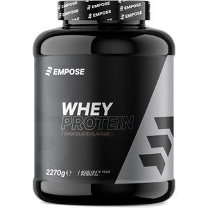 Empose Nutrition Whey Protein - Proteine Poeder - Eiwitpoeder - Eiwitshakes - Chocolade - 2270 gram - 76 doseringen