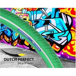 Buitenband Dutch Perfect 28 x 1.40 / 40-622mm anti-lek - groen met reflectie