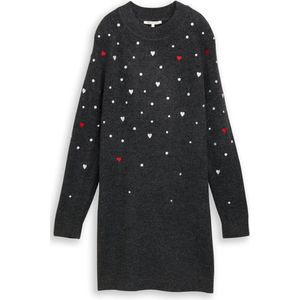 Tom Tailor Denim Mini-jurk met hartjesborduursel