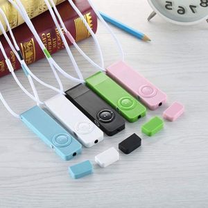 Muziekspeler Lichtgewicht Draagbaar voor op Reis (Groente) - USB MP3-speler