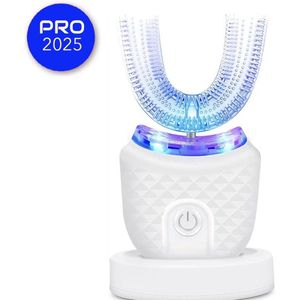 Smartbrush Tanden - U-Vormige Tandenborstel - Smart Brush Tanden - Automatische Elektrische Tandenborstel - Tanden Bleken en Reinigen - Handsfree - UV Blauw Licht - 360° - 4 Standen - Waterbestendig - Teeth Whitening