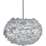Umage Eos Medium hanglamp light grey - met koordset zwart - Ø 45 cm