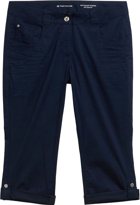 Broek - Effen - Katoen - Tapered - 3/4 Lengte - Low Waist