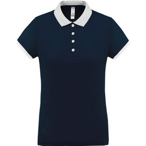 Damessportpolo 'Proact' met korte mouwen Sporty Navy/White - M