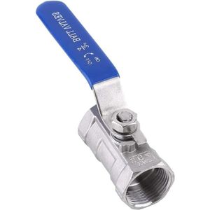 High Pressure Stainless Steel Ball Valve - BSP Female Thread Straight Type for Water, Oil, and Gas 3/4