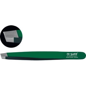 Rojafit Professionele Pincet schuin 9,5 cm-Ultramarine Green