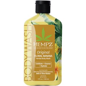 Hempz Original Floral Banana Herbal Body Wash 500 ml - Bodywash Shower Gel - Douchegel voor Dames en Heren - Bloemen Banaan