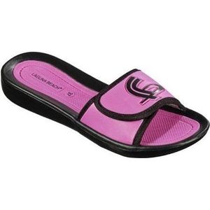 Beco Badslippers Met Klittenband Roze Dames Maat 36