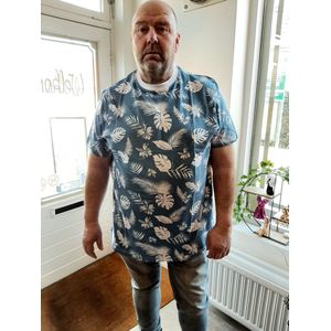 Duke 555 Rudd T-shirt Lichtblauw Plussize 2XL / Lichtblauw / Katoen