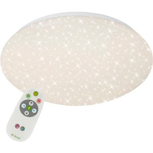 Briloner Leuchten VERB Plafondlamp met sterrenhemel effect - 15W - CCT - Ø 293cm - Wit