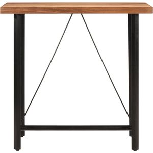 vidaXL Bartafel - 110x55x107 cm - Acaciahout & IJzer Bartafel - Bartafels - Statafel - Hoge Tafel