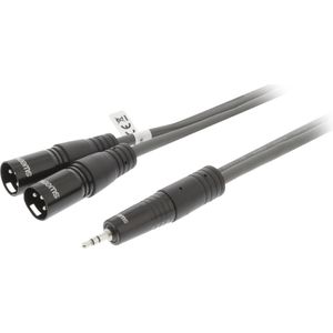 Sweex 2x XLR (m) - 3,5mm Jack (m) audiokabel - 3 meter