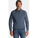 NZA - Blauwe - Katoenen Half Zip Trui