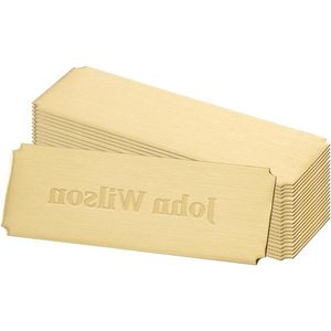 Allecto Plus - Gouden Naamplaten van Roestvrij Staal (30 stuks) voor Kantoor - Lasergegraveerd - Naamkaarthouders
