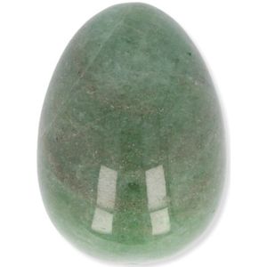Ruben Robijn edelsteen yoni ei - Aventurijn groen yoni ei - Kristal yoni ei - 45x33 mm