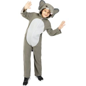 FUNIDELIA Olifant Kostuum - Olifant Onesie voor Kinderen - 107 - 113 cm