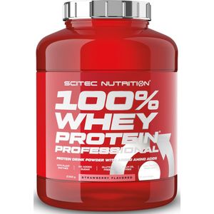 Scitec Nutrition - 100% Whey Protein Professional (Strawberry - 2350 gram) - Eiwitshake - Eiwitpoeder - Eiwitten - Proteine poeder