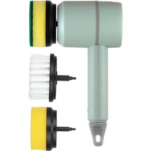 Somstyle Multifunctionele Reinigingsborstel - Automatische Afwasborstel - Elektrische Badtegel Borstel - USB Oplaadbaar - Groen