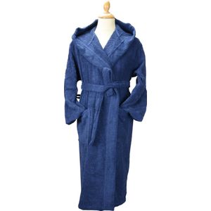 ARTG Robezz - Biologische Katoen - Badjas Capuchon - Donkerblauw - French Navy - Maat S/M
