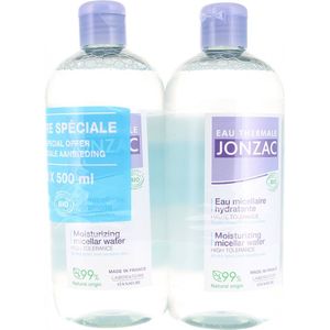 Eau Thermale Jonzac Organic Hydraterend Micellair Water Set van 2 x 500 ml Speciale Aanbieding