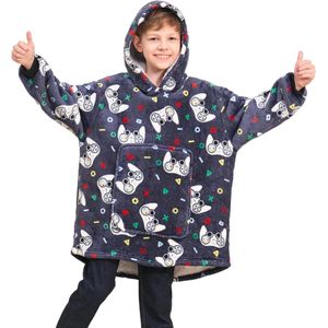 Hoodie voor Jongens en Kinderen, Oversized Deken met Capuchon voor Tieners