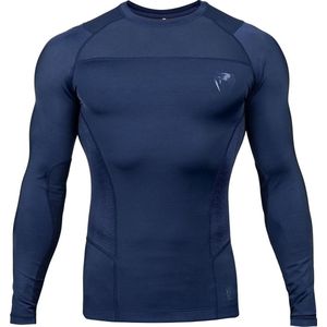 Venum Rashguard G-Fit Compression Shirt L/S Blauw maat S