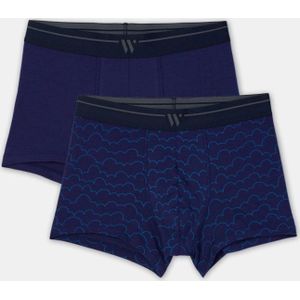 Woody duopack boxershort heren - donkerblauw - 252-10-QLM-Z/024 - maat XXL