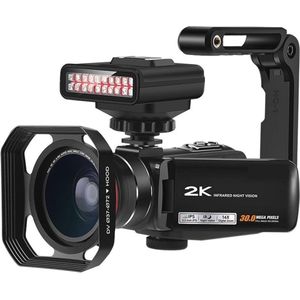 Digitale Camcorder met WiFi en Nachtzicht - Volledige HD Vlogging Camera voor Familiebijeenkomsten en Sport