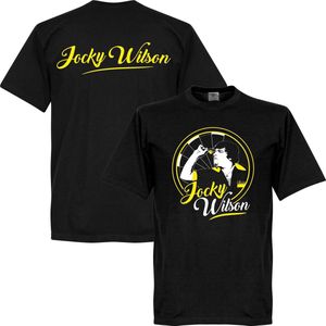 Jocky Wilson Darts T-Shirt - Zwart  - 5XL