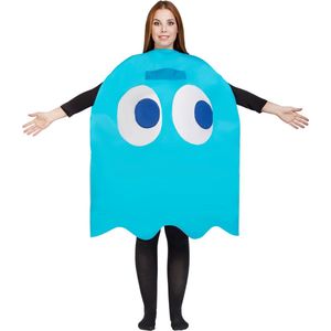 FUNIDELIA Ghost Inky Pac-Man Kostuum - Maat: One Size