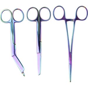 Verpleegkunde set Regenboog - Mast Medical – Kocher – Verbandschaar – Chirurgische Schaar - Verpleegkundige - Verpleegkunde