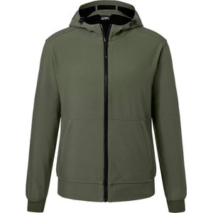 James & Nicholson Softshell-jack met capuchon in sportief design Heren Jas M