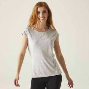 T-shirt Korte Mouwen Hiking Dames Textuurpatroon