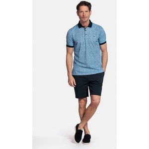 Baileys - Polo - Blauw - Geprint - Katoen