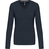 Dames-T-shirt met lange mouwen Kariban Col V