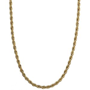 Fashion Jewelry - Rope Chain - Goud - Heren- Dames - kettingen te combineren met diverse hangers