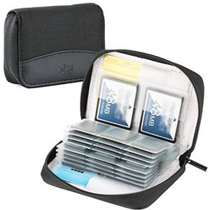 Geheugenkaart draagtas met 28 sleuven voor SD en CF/XQD kaarten – Zwart