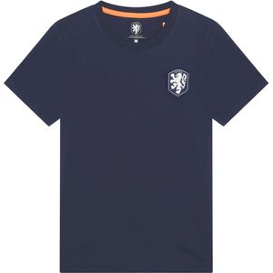 Nederlands Elftal Logo T-Shirt Vrouwen - Maat S - Navy - Donkerblauw - KNVB - Fankleding - Officiële Merchandise - Voetbal - Shirt
