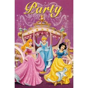 Uitnodigingen Disney - Prinsessen Doornroosje, Assepoester & Sneeuwwitje