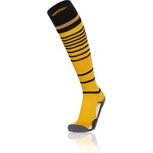 Macron Target Voetbalkousen - Amber / Zwart | Maat: 47/50