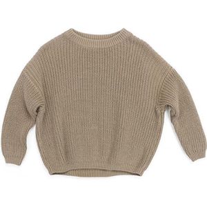 Uwaiah oversize knit sweater -Faded Coffee - Trui voor kinderen - 92/18-24M