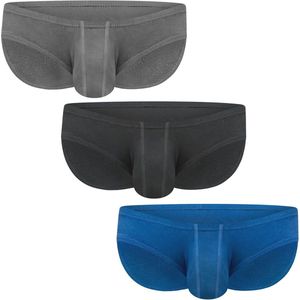 Heren Bikini Slip 3pk - Ondergoed voor Grote Maten - Sexy String Ondergoed voor Mannen