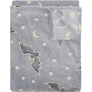 Unyqoos® Betoverende Kinderknuffeldeken met Glow-in-the-Dark Motieven voor Slaap- en Speelplezier