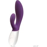 LELO INA Wave Draadloze Vibrator Plum, Massagespeeltje voor Dubbel Orgasme (G-Spot- en Klitstimulatie)