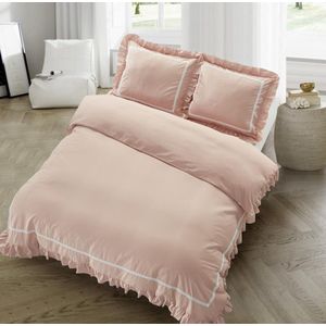 Hotel Home Collection - Dekbedovertrek - Oud Roze