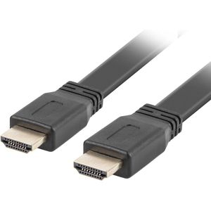 Lanberg - Platte videokabel HDMI-A male 2.0 4K Lanberg 3m